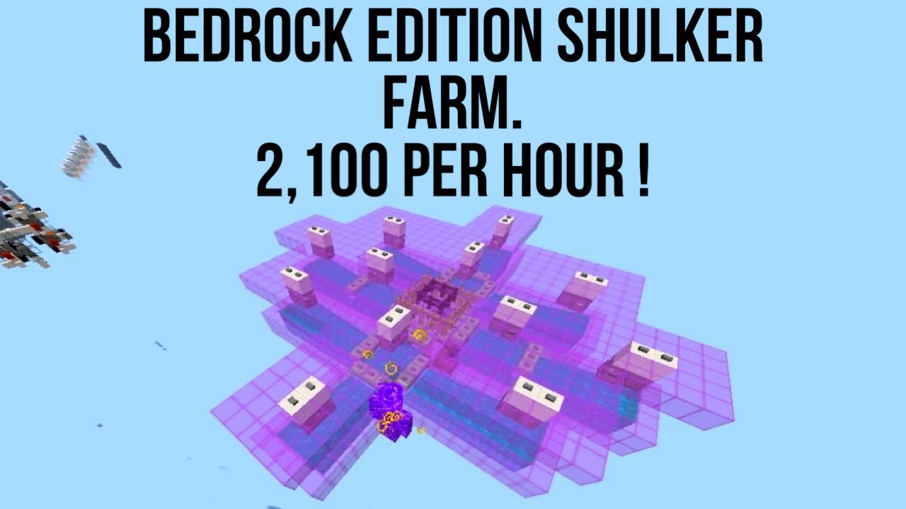 Minecraft Bedrock edition shulker farm tutorial !