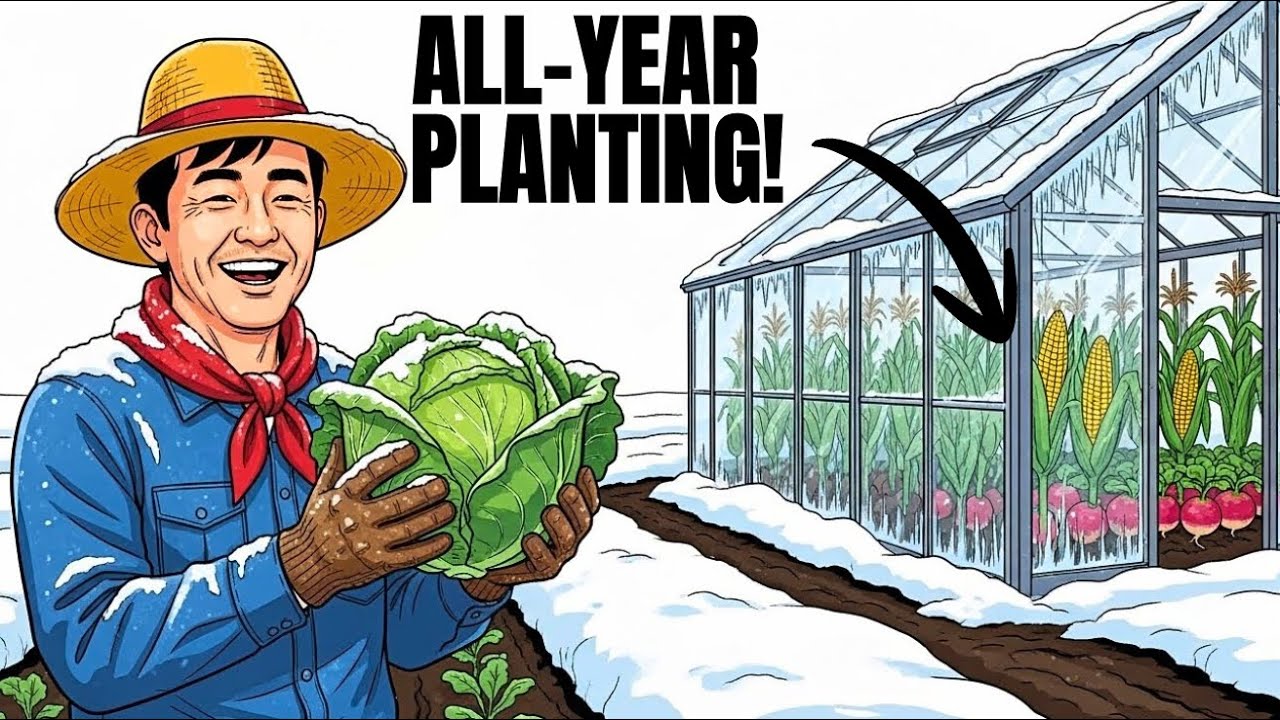 FREE Vegetables All Year: The 4-Season Greenhouse Method