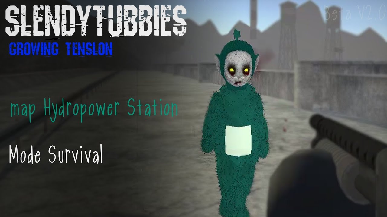 Slendytubbies Growing Tension Beta v2.0 map Hydropower Station (Day) | Mode Survival