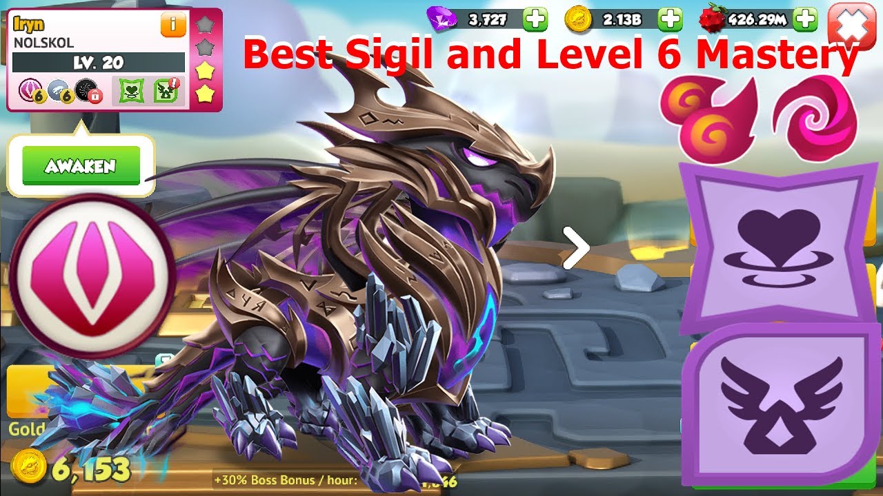 Best Sigil and Level 6 Mastery for Ancient Nolskol-Dragon mania Legends | Oyar Return Ancient event