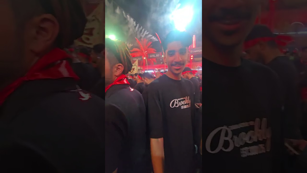 موكب عزاء أهالي القطيف بين الحرمين كربلاء المقدسة ١٤٤٧ هجري#القطيف 