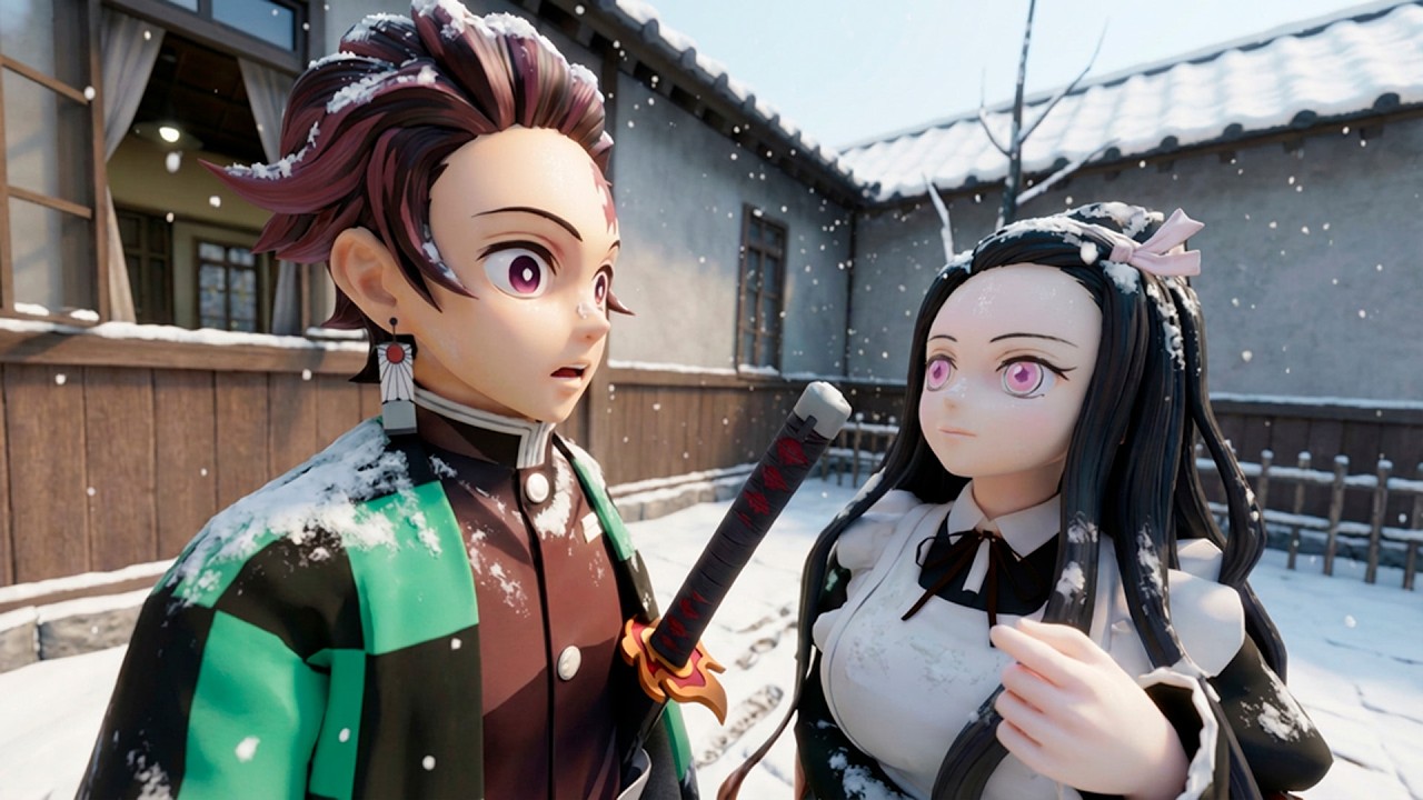 🎄 O NATAL da Nezuko e do Tanjiro 😍🔥 | Demon Slayer VR