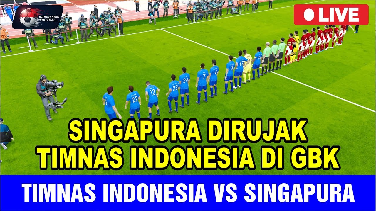 TIMNAS INDONESIA BANTAI SINGAPURA DI GBK😱‼️ 7 Goal Tanpa Balas