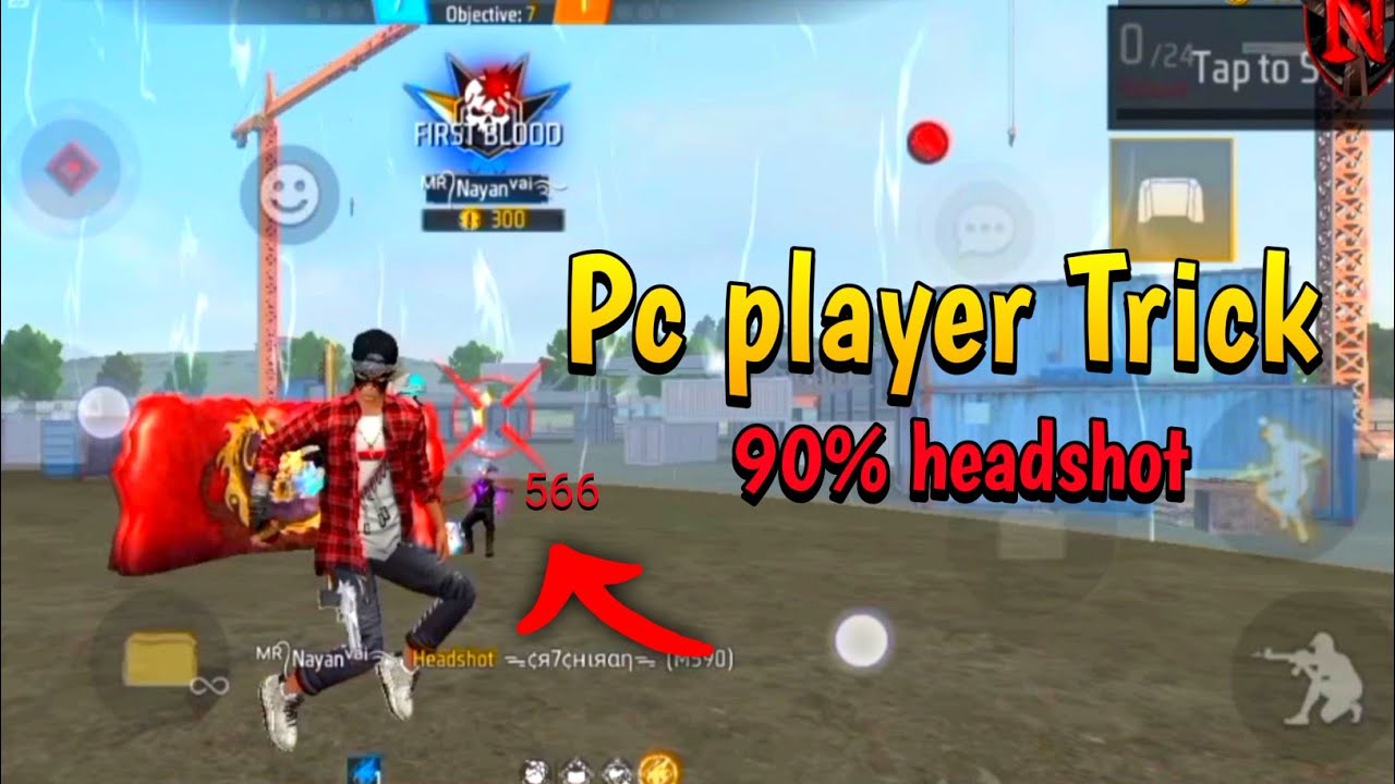 Pc প্লেয়ারের মতো Headshot মারো | Free Fire Pro Button Setup Trick | Mr noyon vai 