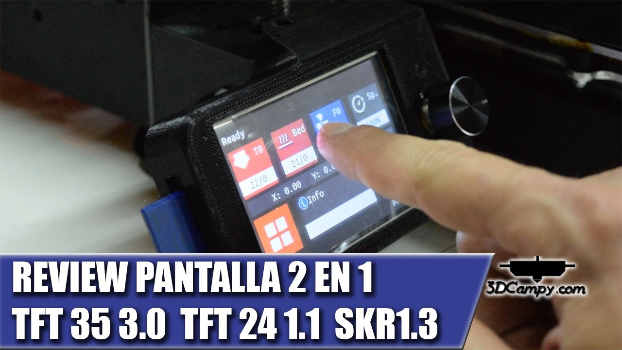 Review Pantalla tactil LCD TFT35 3.0 TFT24 1.0 2en1 Marlin