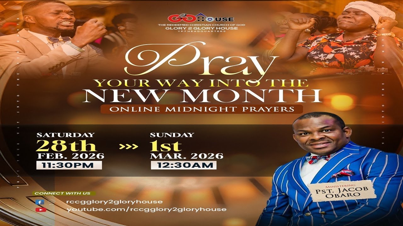 Crossover Midnight Prayers || Saturday, 28th February, 2026