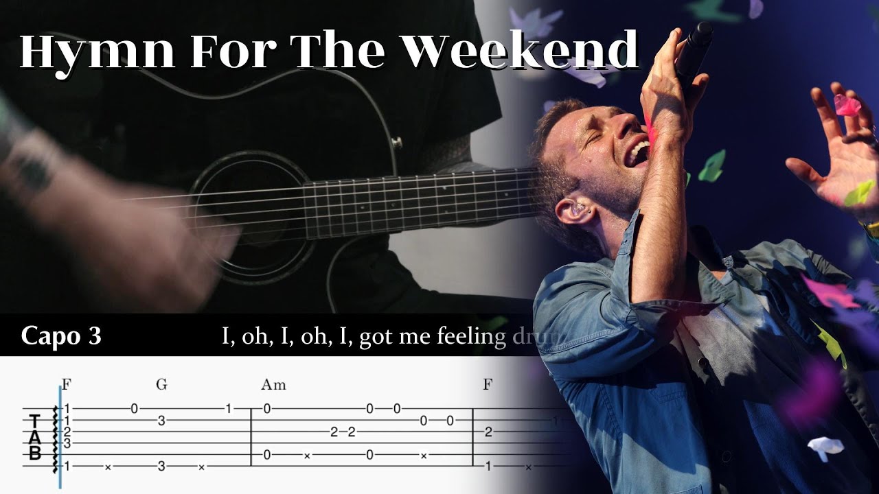 Hymn For The Weekend - Coldplay - Fingerstyle Guitar TAB Chords