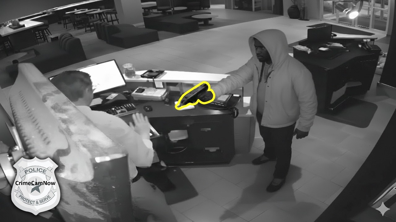 Fearless Hotel Staff Don't Let Armed Robber Get Away