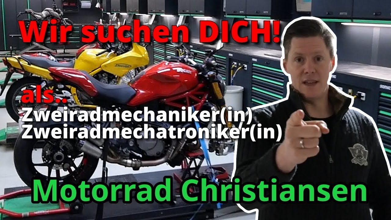 Wir suchen DICH! Zweiradmechaniker | Zweiradmechatroniker | Motorrad Christiansen | Münster [DE HD]