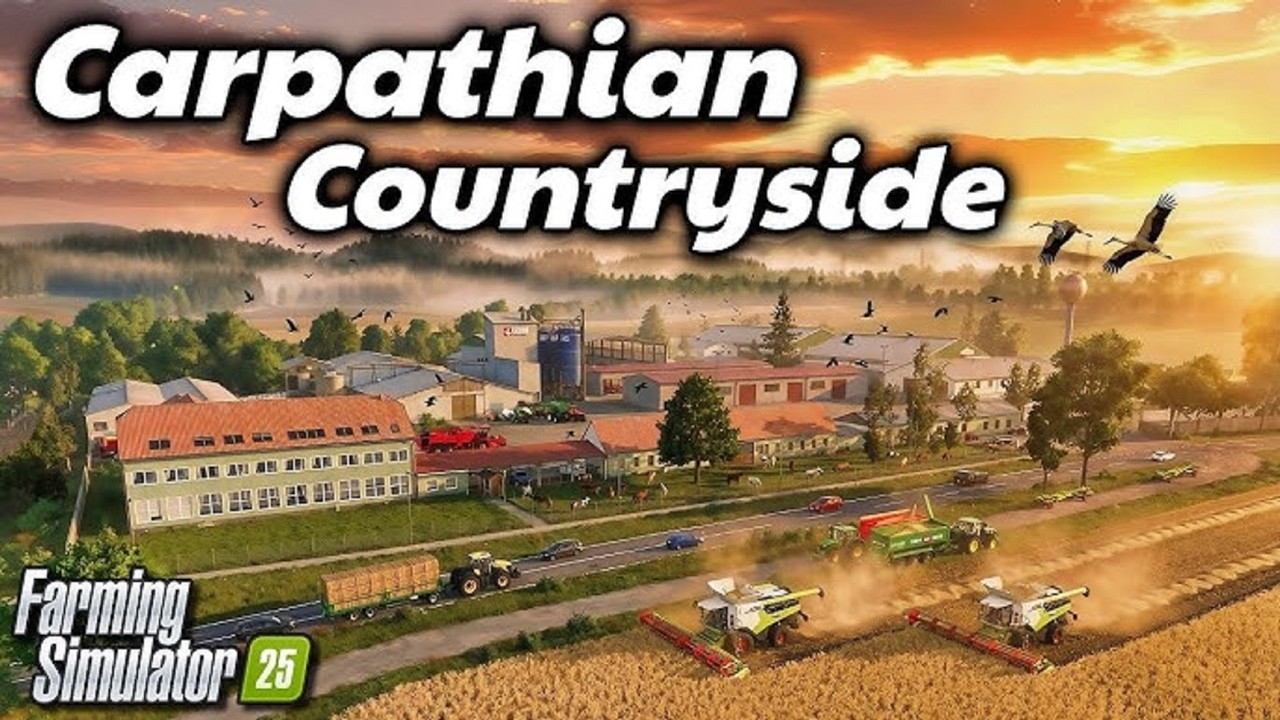 Farming Simulator 25 Carpathian Countryside Harvesting Sorghum