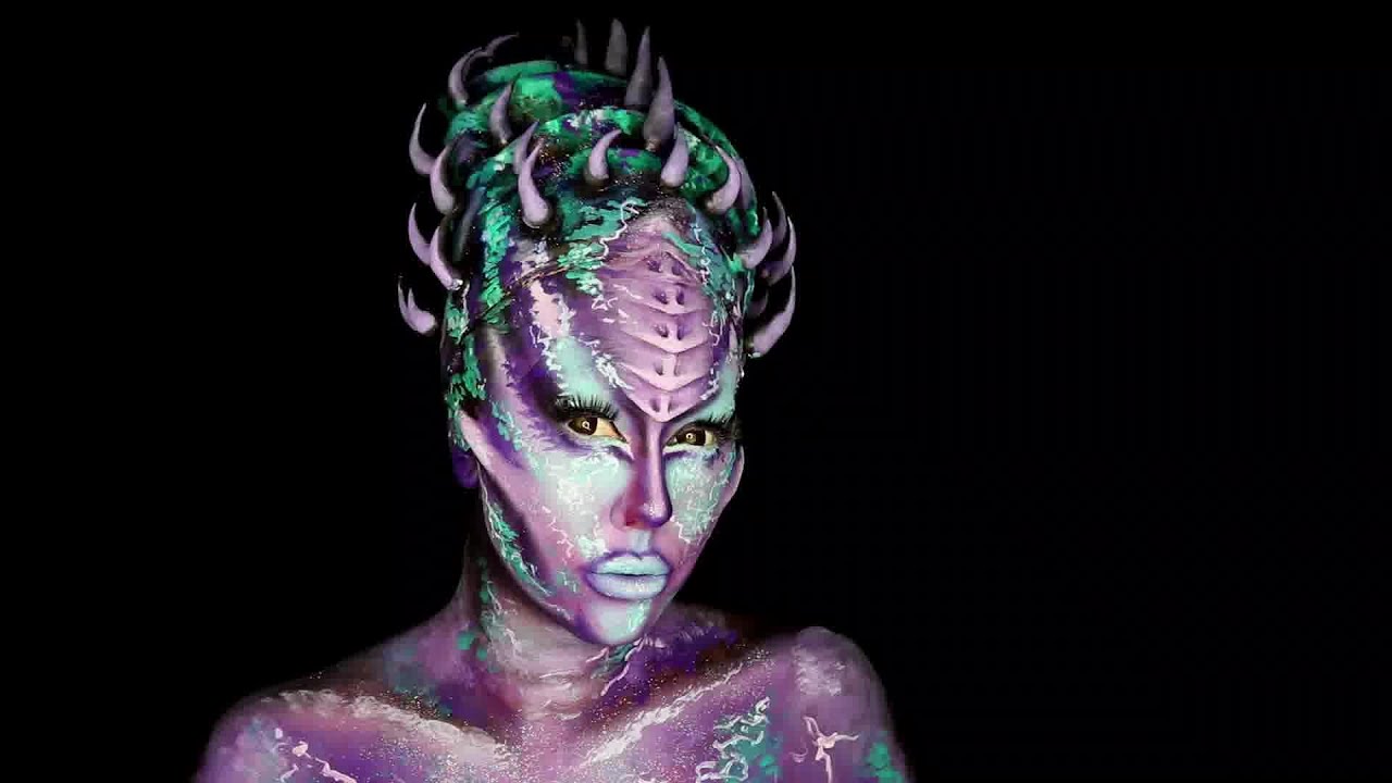 out of this world! Alien makeup tutorial