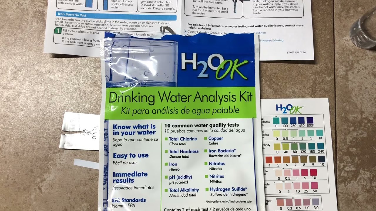 H2O ok, drinking water test kit