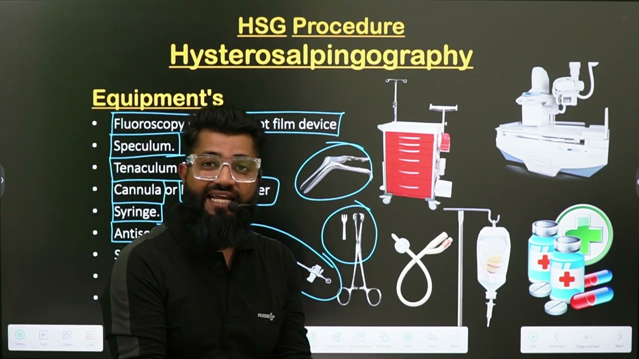 HSG Procedure || Hysterosalpingography || Part-1 || in Hindi || Radiology Procedure ||