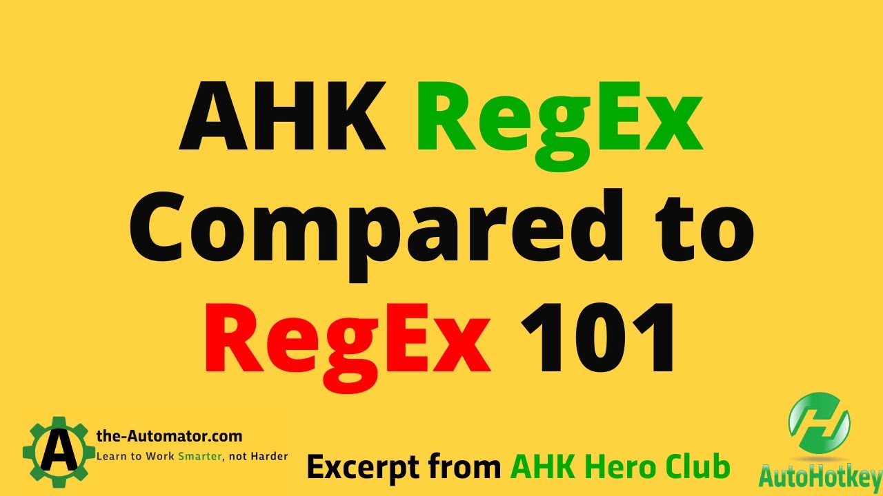 AHK Regex и RegEx101: на что обратить внимание
