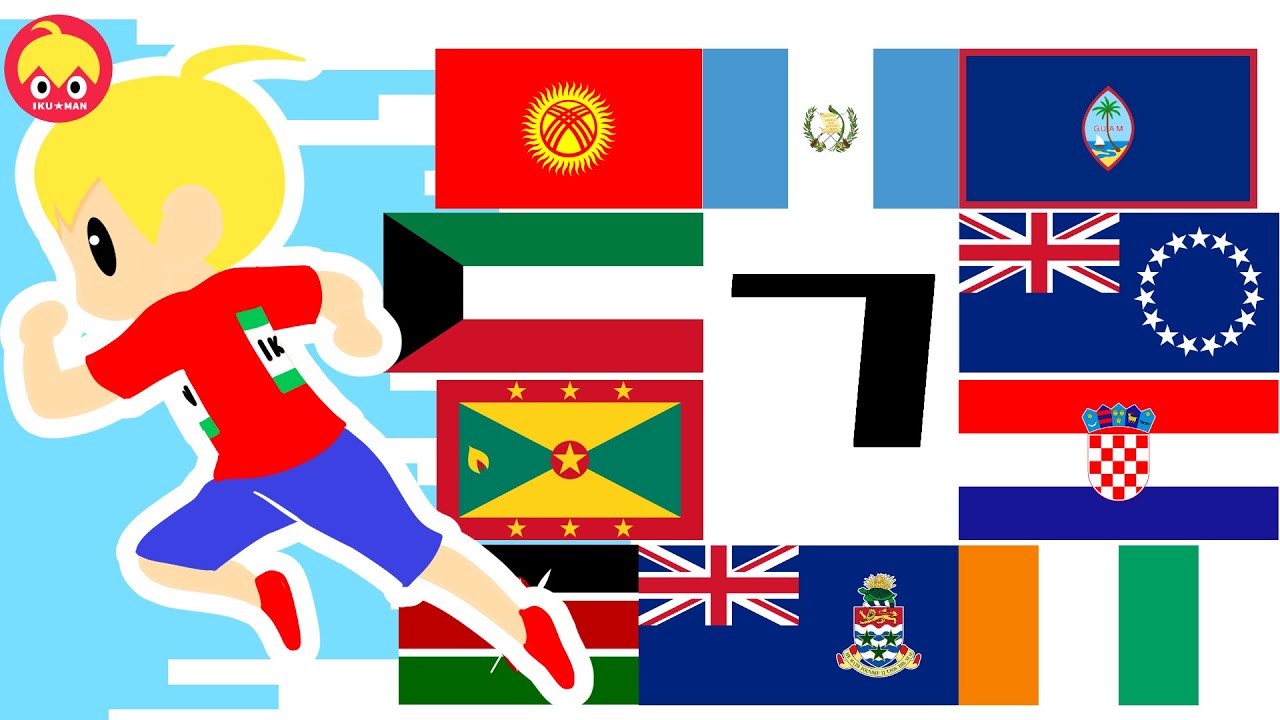 ピタゴラ国旗リレー７（２０２０年の東京オリンピック開会式入場順を予想）