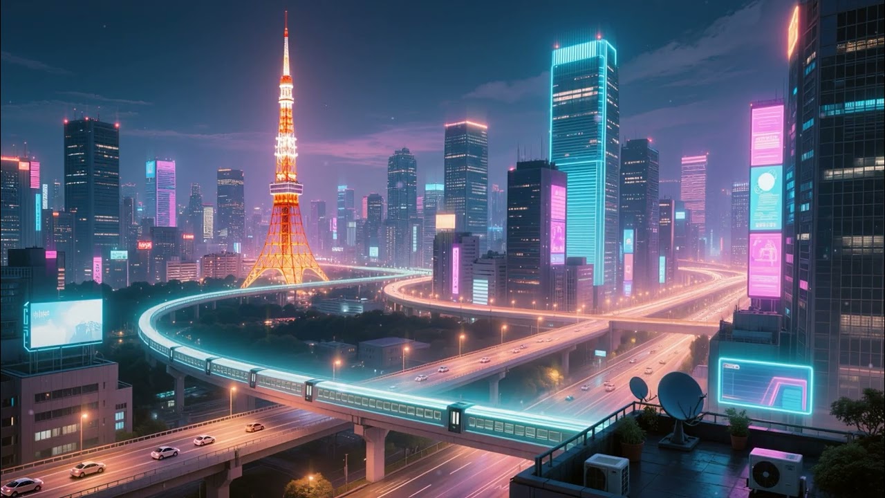 Music for Work - Ambient Tokyo Sounds for Work, Studying, or Coding