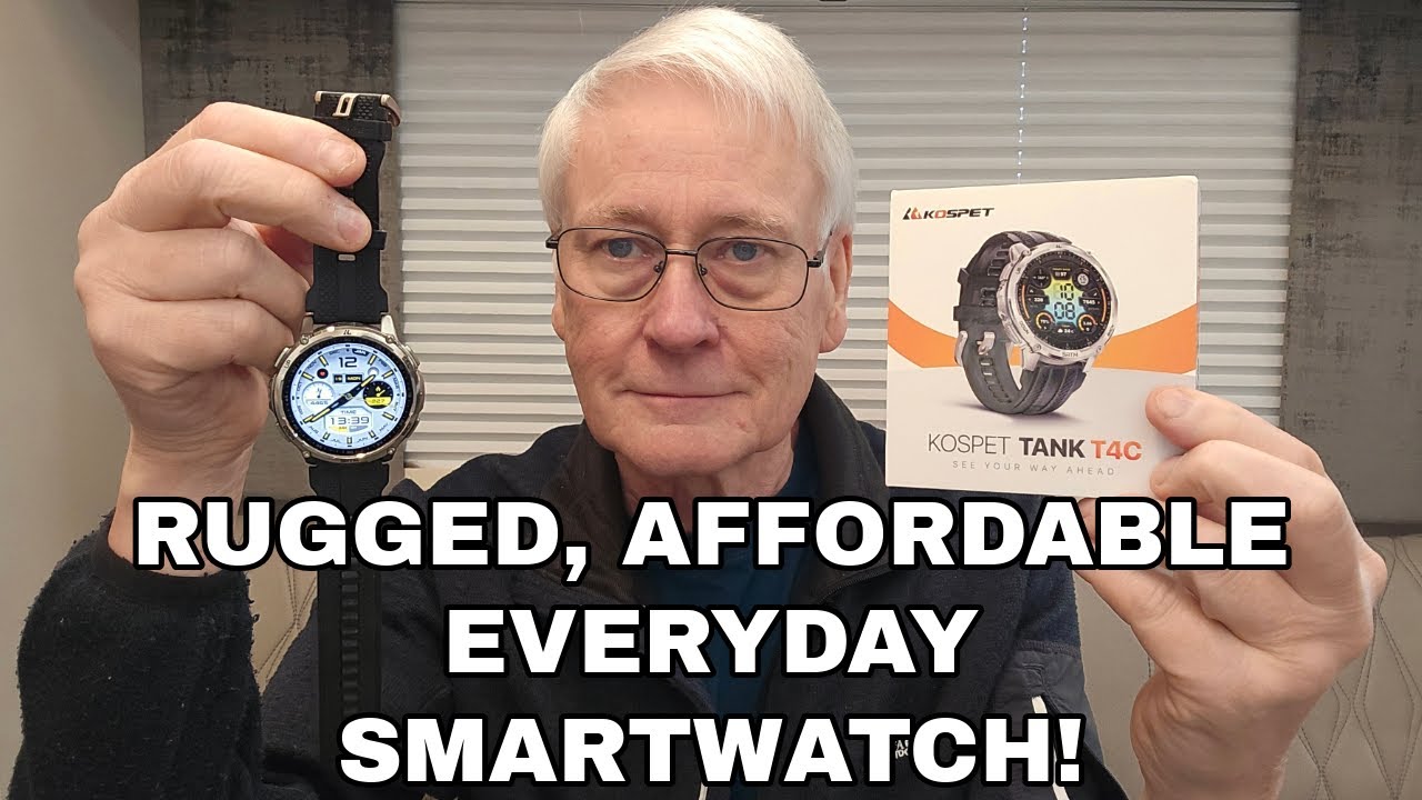 ONLY £159.99 - Kospet Tank T4C Smartwatch With FLASHLIGHT!