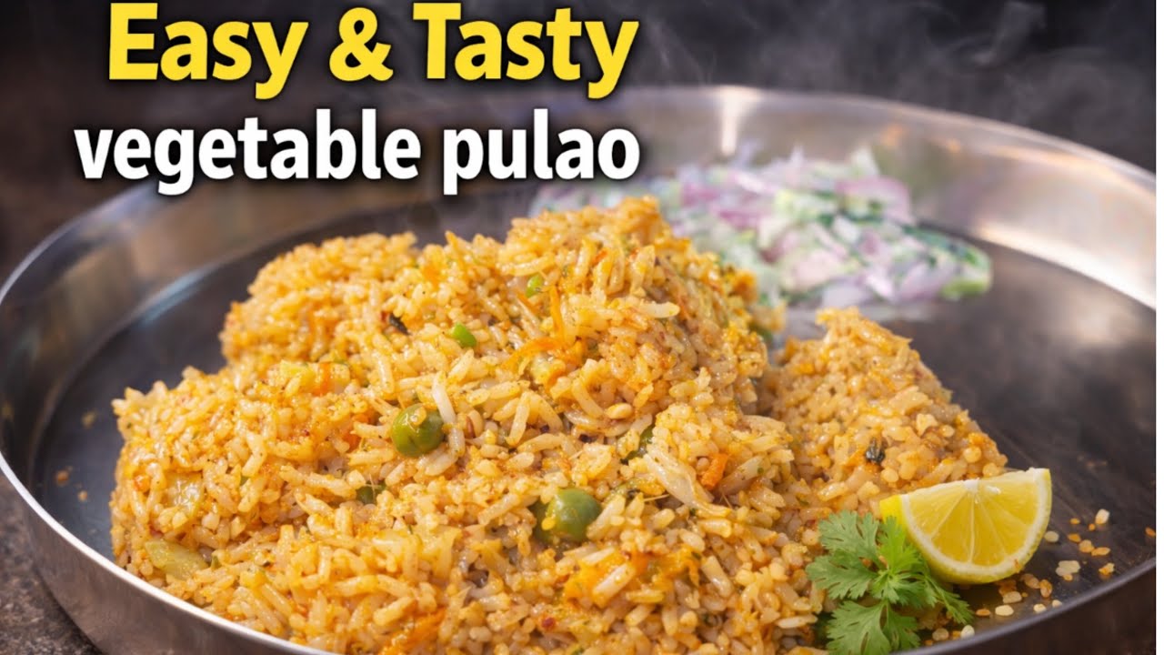 ￼ Vegetable pulao | super easy and super tasty | you must try | 