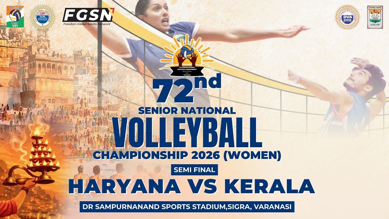 Kerala VS Haryana || Semi Final 1 || 72nd Senior National Volleyball Championship 2025-26 ||