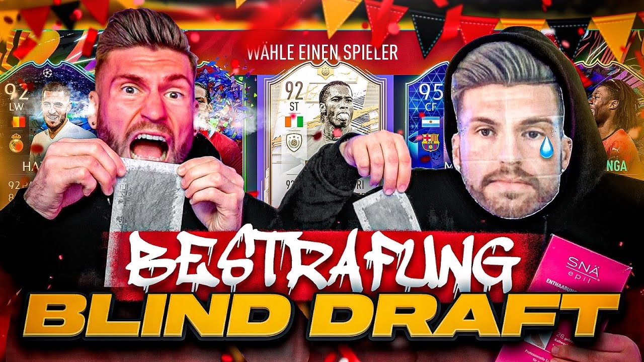 Wer bekommt den WAX STREIFEN ENDET im STREIT 🤬😱 Blind Draft Battle !! FIFA 21