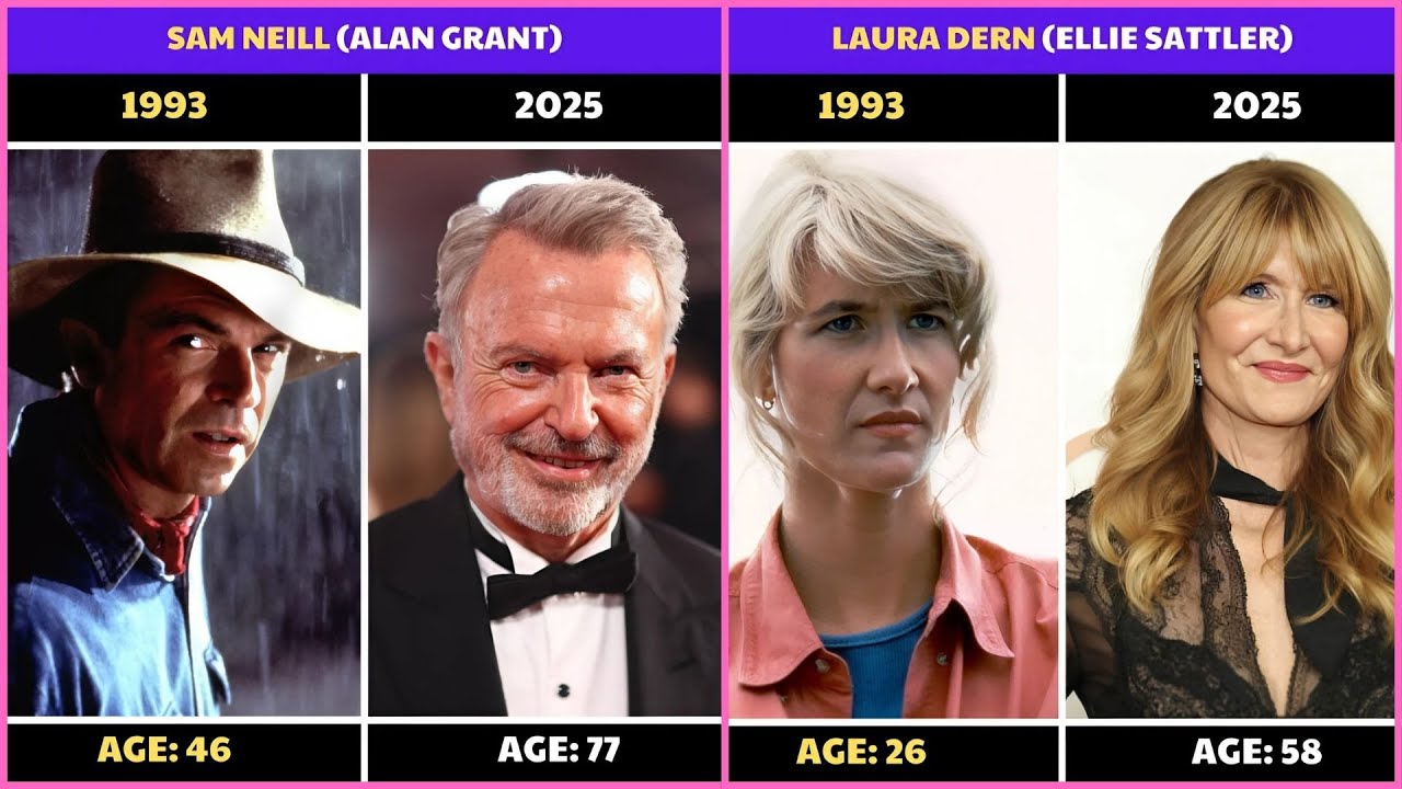 JURASSIC PARK (1993) CAST THEN AND NOW 2025