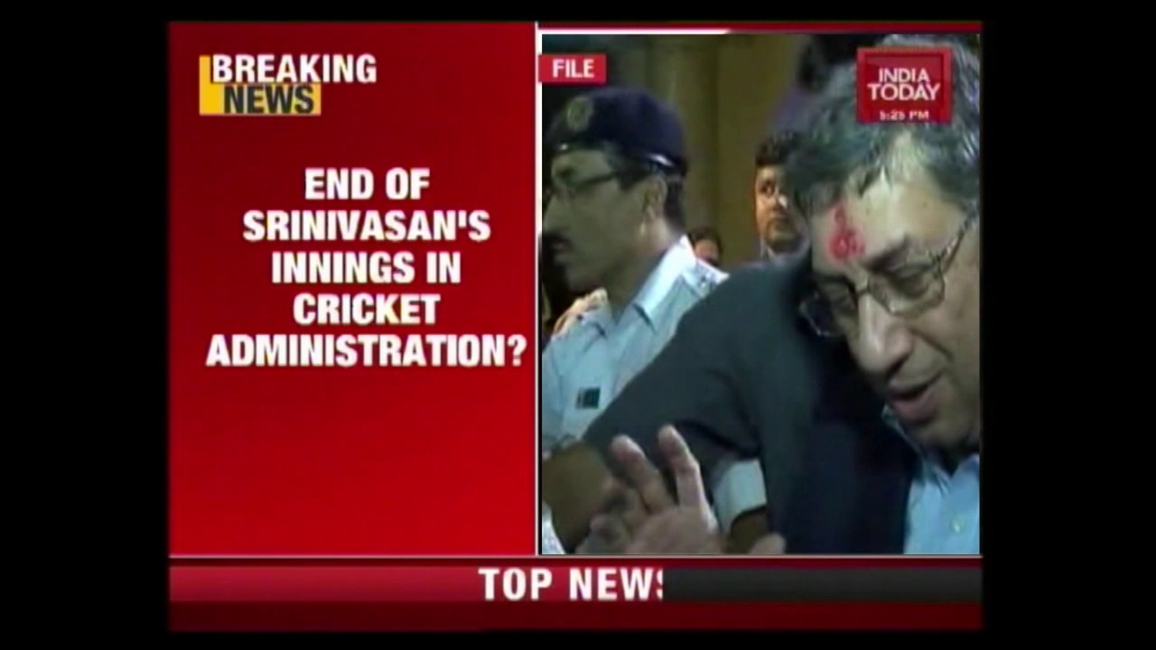 End Of Srinivasan's Innings In Cricket Administration?