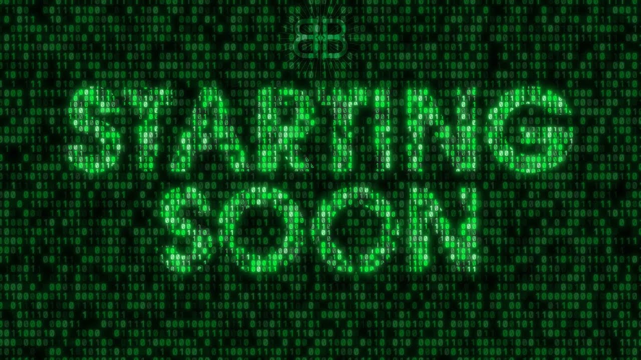 Starting Soon Matrix Background