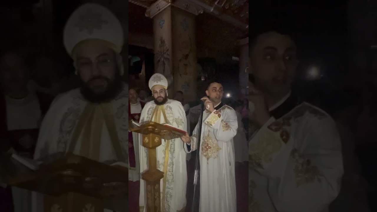 جزء من لحن ي كل الصفوف السمائيين مع ابويا وحبيبي القس انطون ميلاد 