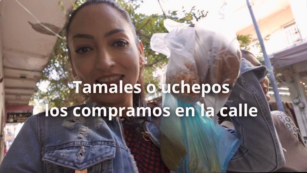 Tamales de elote o uchepos, compramos en la calle de Sahuayo Michoacán.