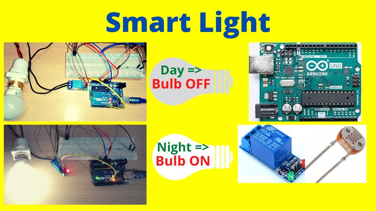 Smart Light | LDR | Relay | Arduino Uno | Arduino project | Smart Bulb | Smart Street Light | Bulb