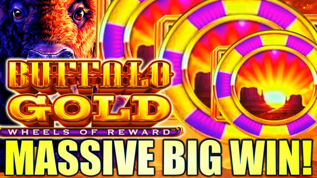 ★MASSIVE BIG WIN!★ NEW! X40 TRIPLE SUNSETS! BUFFALO GOLD WHEELS OF REWARD Slot Machine (ARISTOCRAT)