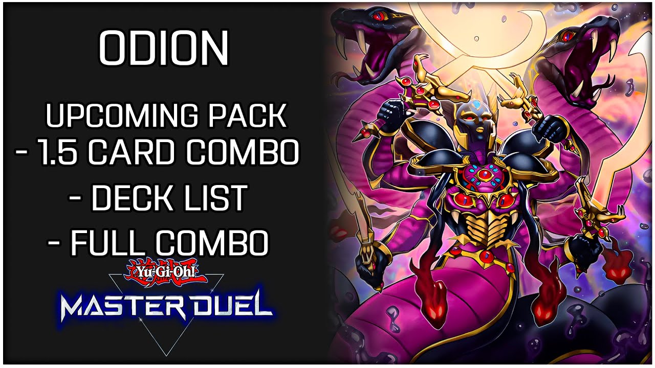 Odion Apophis Deck List & Combos Testing for Upcoming Selection Pack! - Yu-Gi-Oh! Master Duel