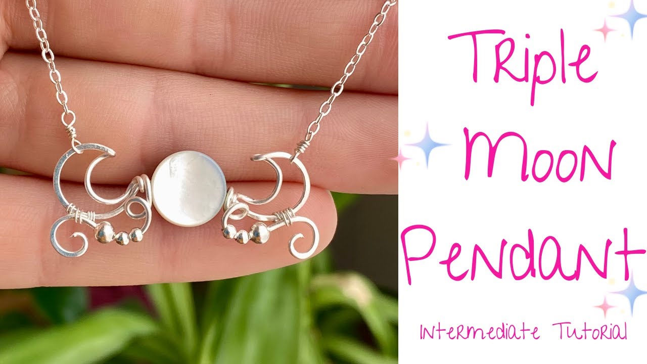 Moon Phase Necklace ~ Wire WrappedJewelry Tutorial