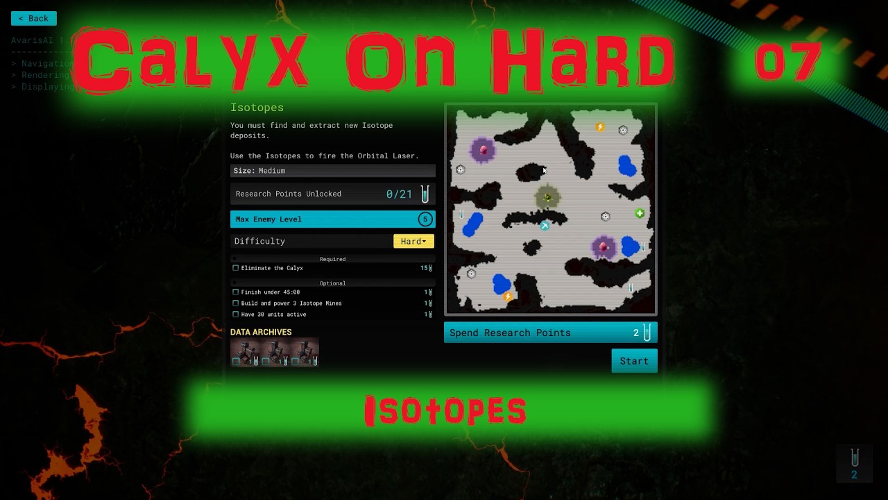 Calyx 07 Isotopes Hard Difficulty