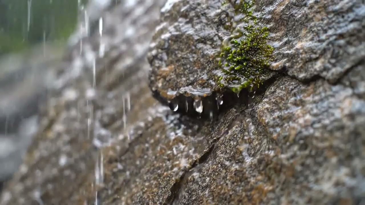 4K Rain On Stone ASMR | Calming Nature Sounds for Deep Relaxation