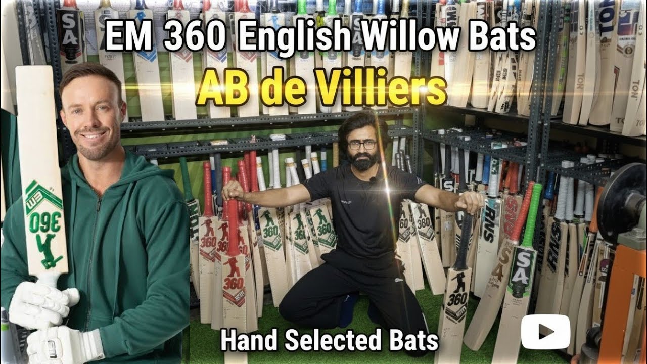 Review English Willow EM 360 AB de Villiers Bats Only Selected and Limited Bats 9990661622