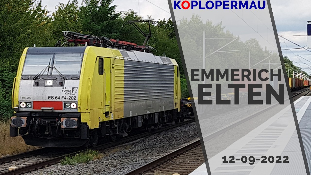 Treinen op station Emmerich Elten - 12 september 2022