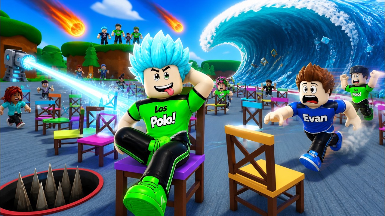 Un Tsunami me elimina!! Los Polo en 100 Sillas Musicales!