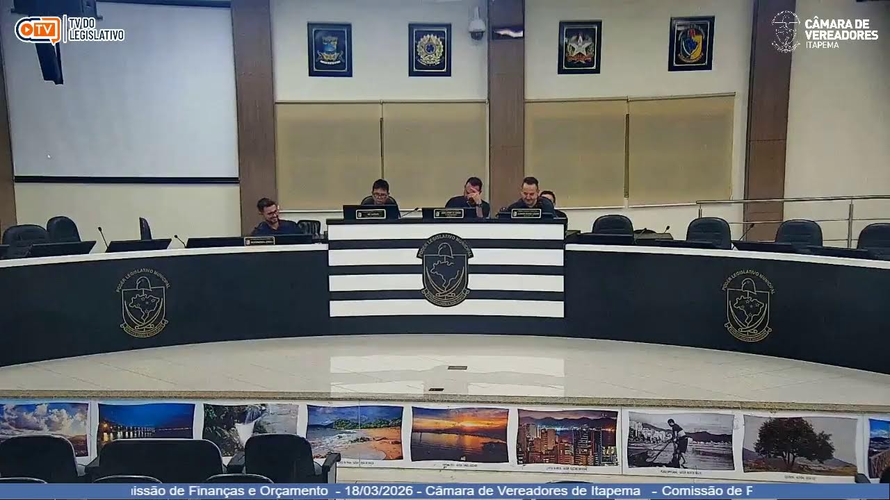 Comissão de Finanças e Orçamento  - 18/03/2026 - Câmara de Vereadores de Itapema   -