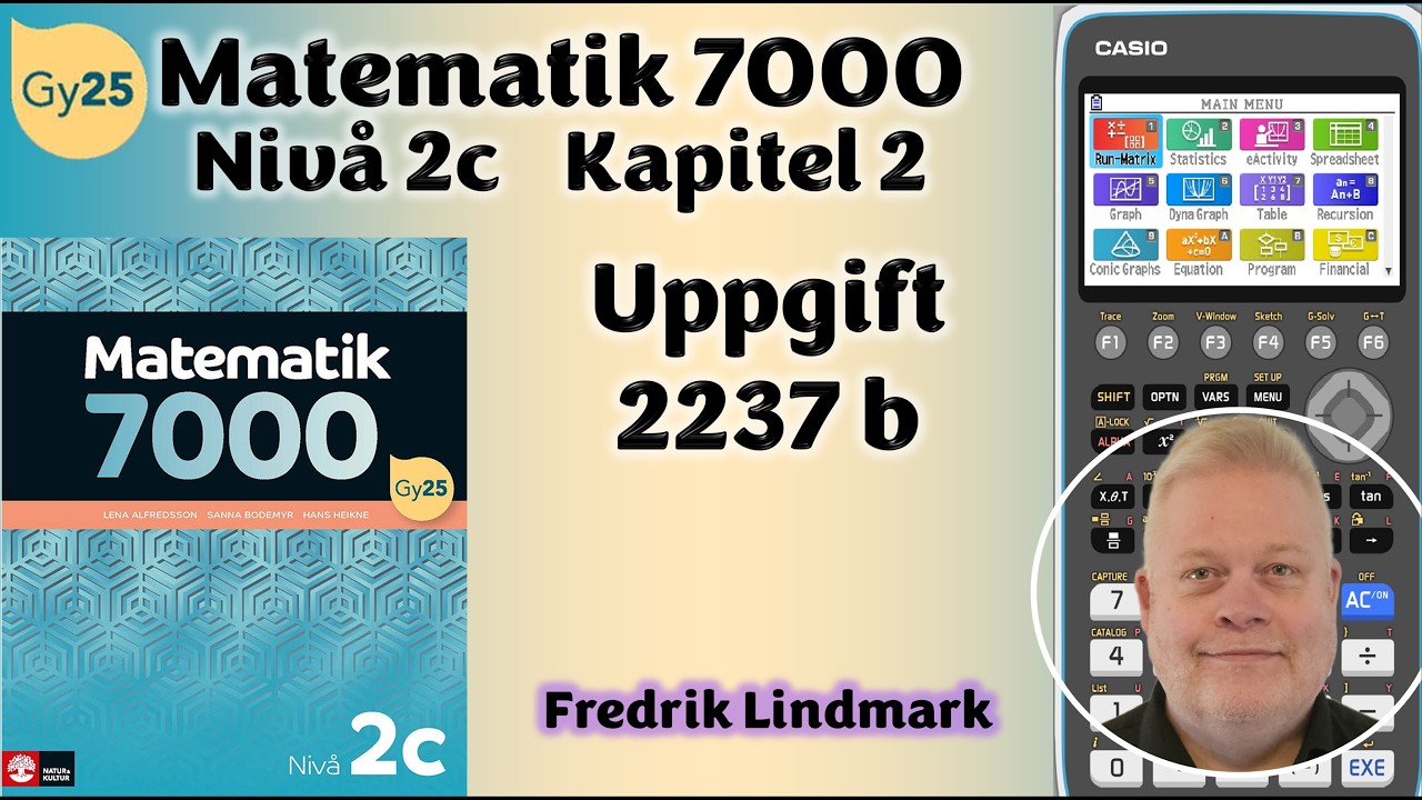 Uppgift 2237 b Matematik Nivå 2c Matematik 7000