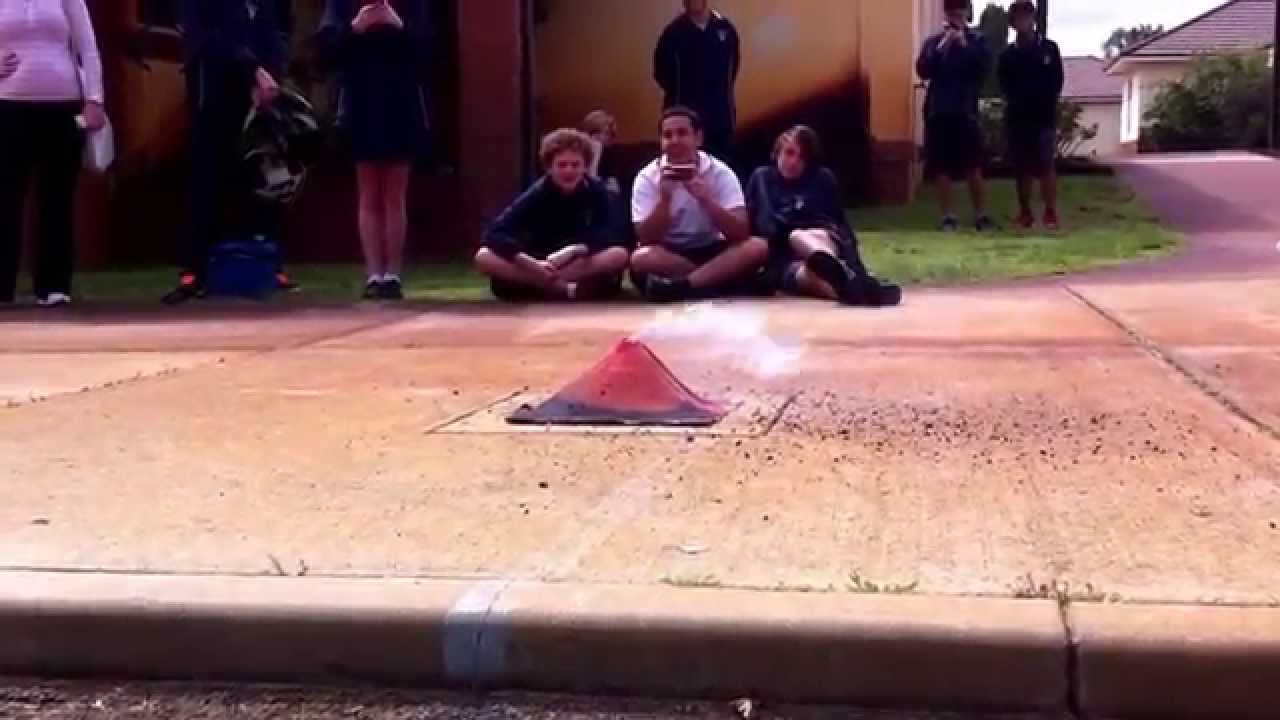 Erupting paper mashay volcanoes.