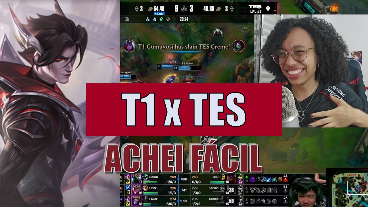 STOMP GENERALIZADO - T1 x TES Worlds Semis 2025 Reação