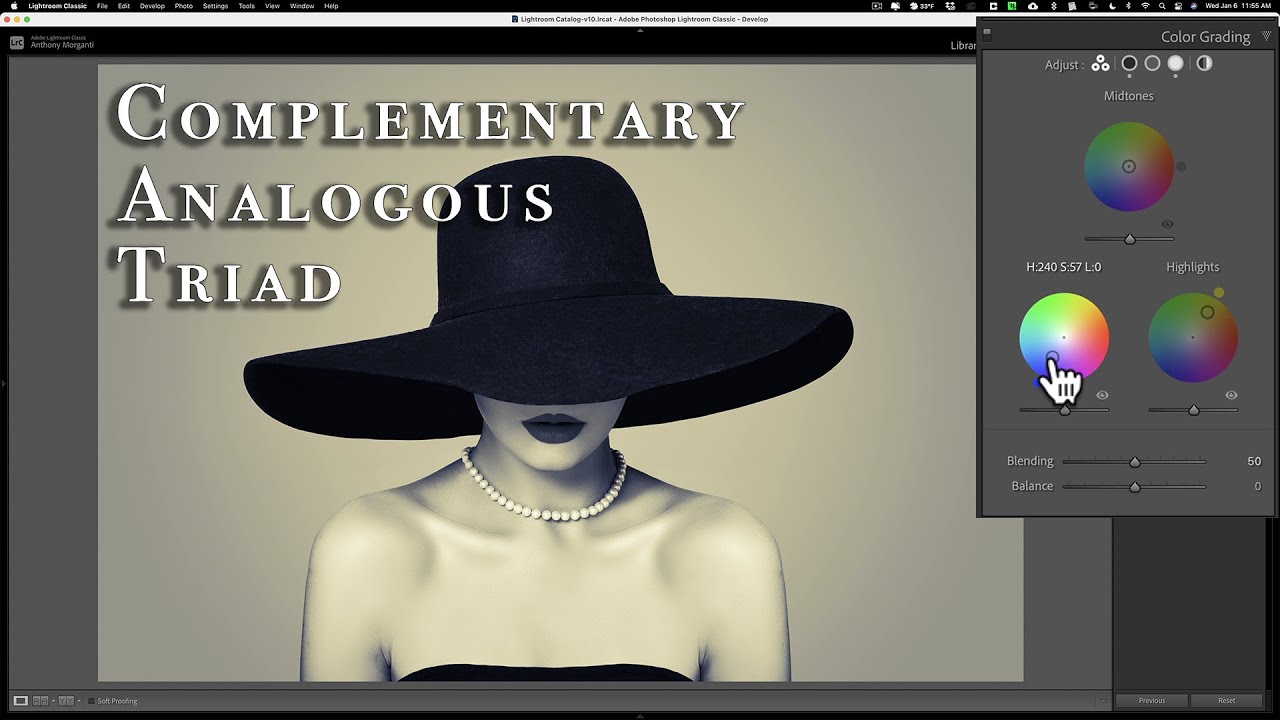 How To COLOR GRADE B&W Images in Lightroom
