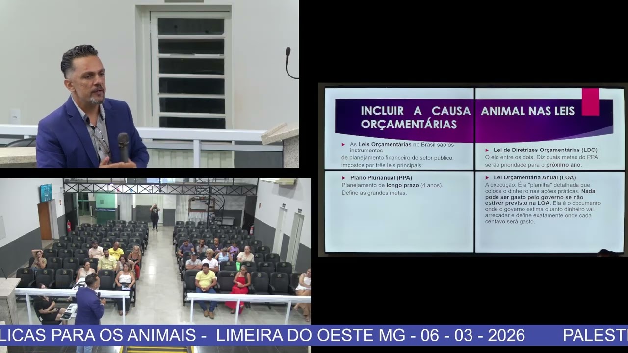 PARTE 02 -  PALESTRA POLÍTICAS PÚBLICAS PARA OS ANIMAIS - 06 - 03 - 2026