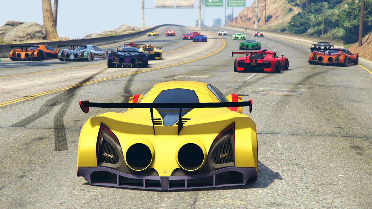 MEGA EPIC RACE! 3,000 PLAYERS!! - GTA V ONLINE