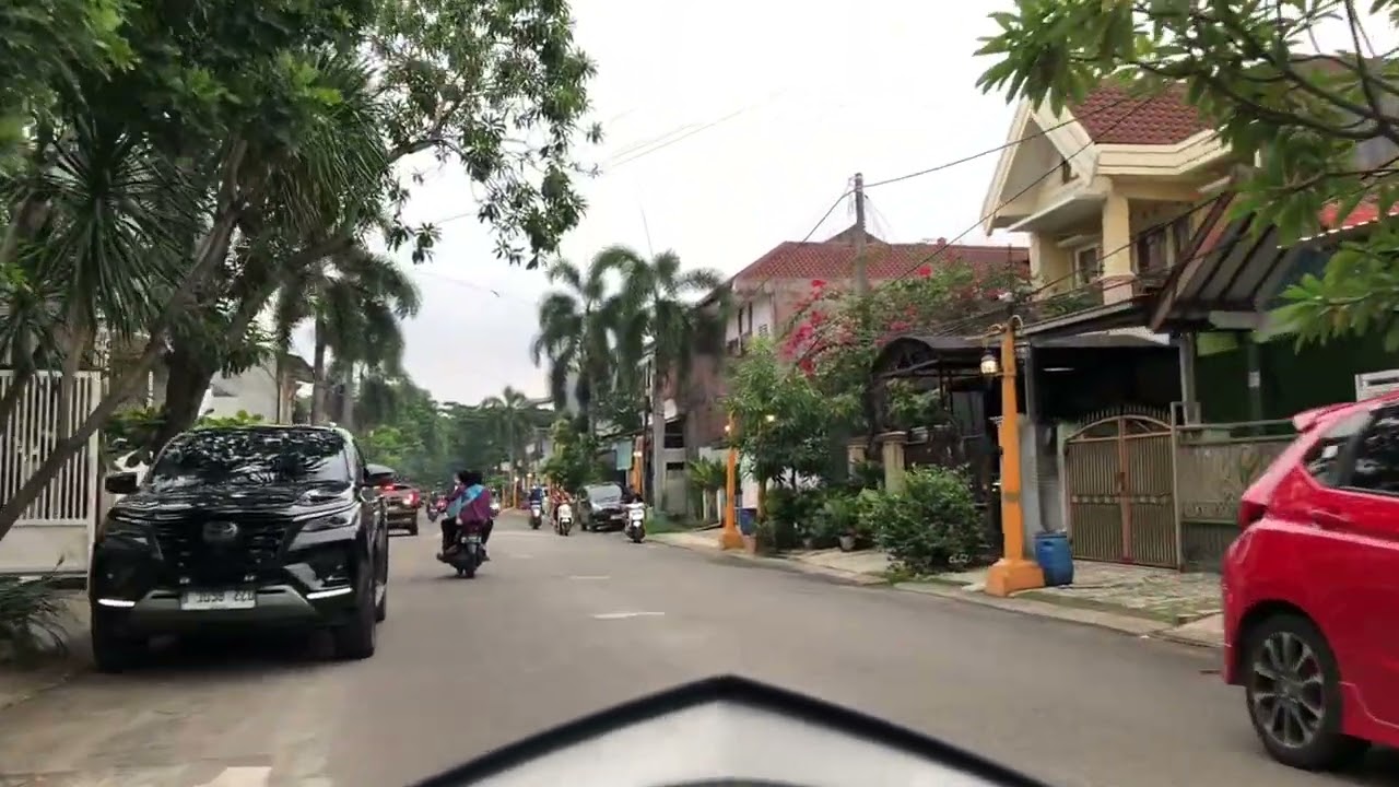 Suasana jalan ngabuburit sore dari Gempol Kunciran sampai P4kuJaya via Duta Bintaro | Tangerang