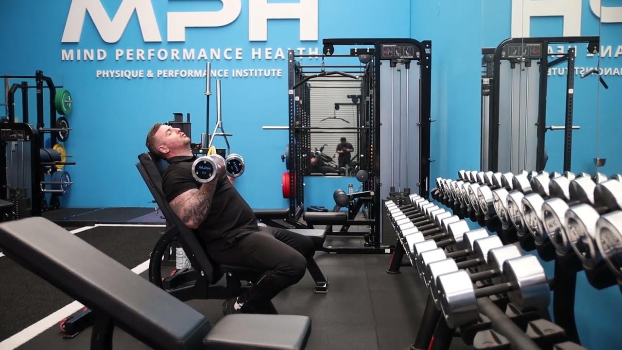 DB 45' Incline Supinated Bicep Curls