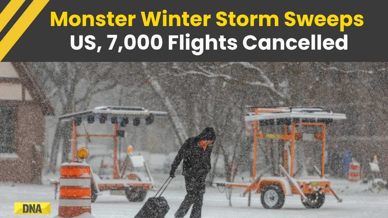 US News: Massive Winter Storm Hits US, 7,000 Flights Cancelled Over Weekend