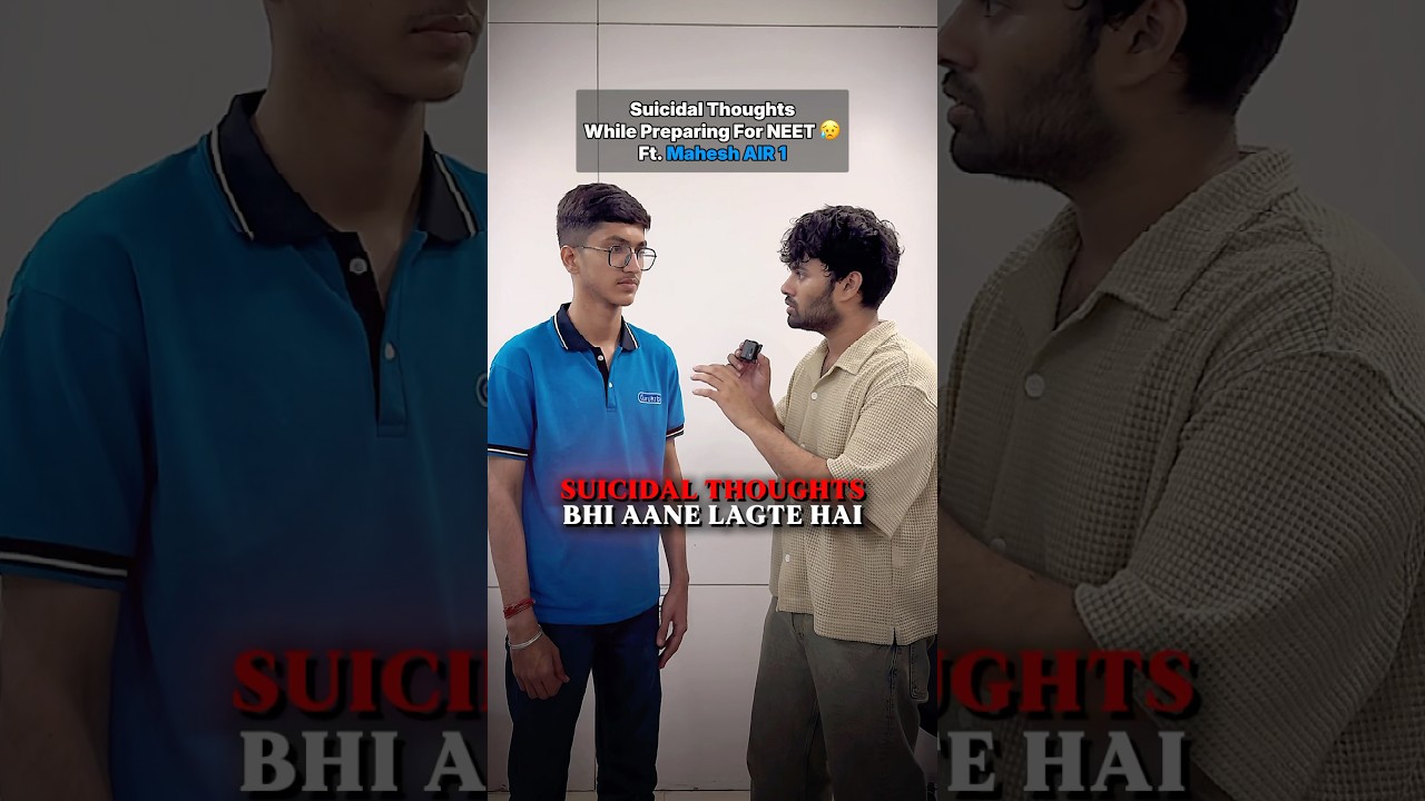NEET AIR 1 Suicidal Thoughts? NEET Topper Emotional Reply 💔💬