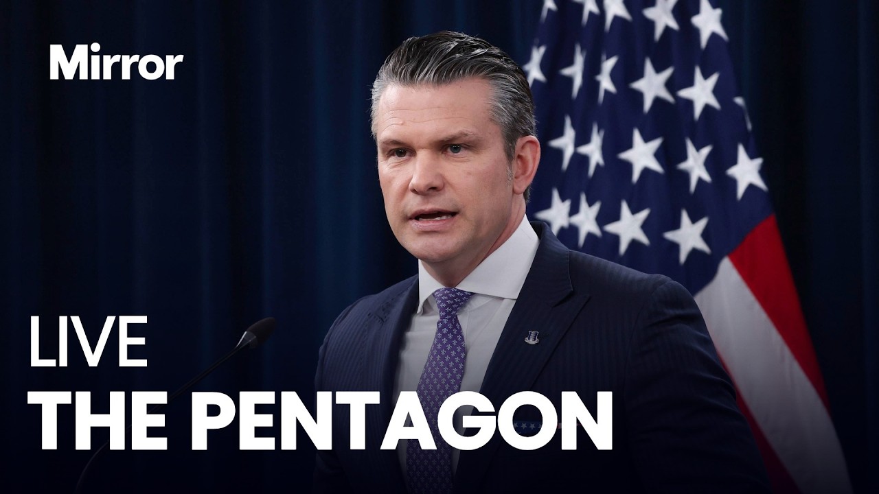 LIVE: Pete Hegseth holds press conference from the White House